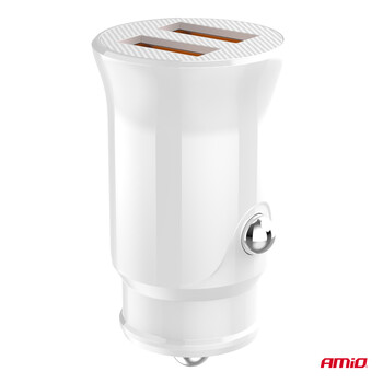 03872/AM ΦΟΡΤΙΣΤΗΣ ΑΝΑΠΤΗΡΑ 12/24V ΜΕ 2 ΘΥΡΕΣ 2xUSB 10.5W 5V/2.1A ΛΕΥΚΟΣ AMIO - 1 Τεμ. 03872/AM ΦΟΡΤΙΣΤΗΣ ΑΝΑΠΤΗΡΑ 12/24V ΜΕ 2 ΘΥΡΕΣ 2xUSB 10.5W 5V/2.1A ΛΕΥΚΟΣ AMIO - 1 Τεμ.