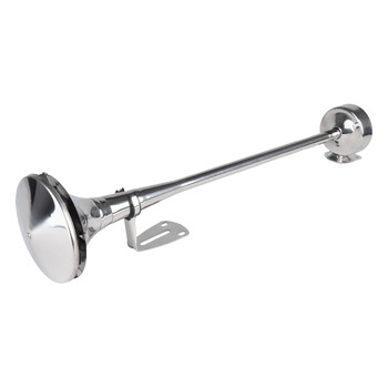 04078/AM ΚΟΡΝΑ ΠΝΕΥΜΑΤΙΚΗ ΜΟΝΗ 12/24V 115dB LOW TONE ΜΗΚΟΣ:620mm ΧΡΩΜΙΟ ΑΜΙΟ - 1 ΤΕΜ.