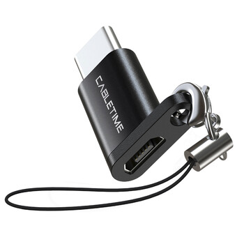 CABLETIME αντάπτορας USB Type-C σε USB Micro CMBF, μαύρος