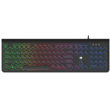 LAMTECH RAINBOW WIRED USB KEYBOARD WITH ROUND KEYS