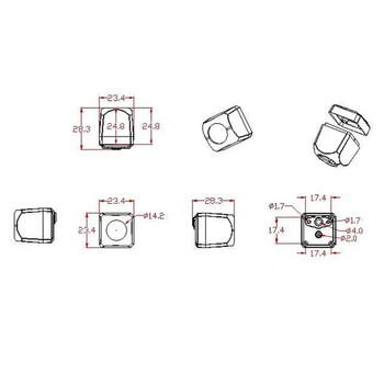 Bizzar Universal ahd Κάμερα Εμπρός ή Πίσω 160 Μοίρες 1080hd (Μεταλλική με Βάση) c-bc-Uv180hd-1080p
