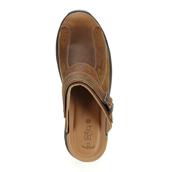 L.ERPTBR45 ΠΑΠΟΥΤΣΙΑ ΕΡΓΑΣΙΑΣ ΣΑΜΠΟ (SABOT) PREMIUM TUCSON EUROROUTIER ΣΕ ΚΑΦΕ ΧΡΩΜΑ EU45/UK10.5 LAMPA