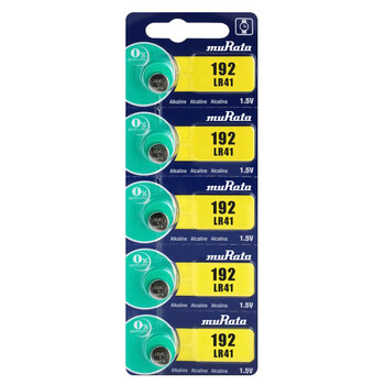 MURATA Αλκαλικές μπαταρίες LR41 MR-LR41, 1.5V, 5τμχ