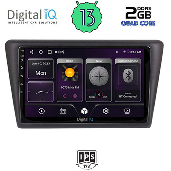 DIGITAL IQ BXB 1600_GPS (9inc) MULTIMEDIA TABLET for  SKODA RAPID SPACEBACK mod. 2014>