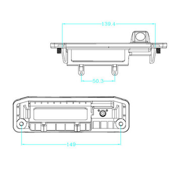 DIGITAL IQ CAMERA MERC_11 (AHD-NTSC) HANDLE CAMERA MERCEDES GLK