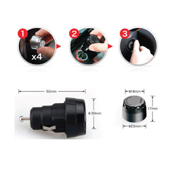 TPMS70/DGA ΑΣΥΡΜΑΤΗ ΣΥΣΚΕΥΗ ΕΝΔΕΙΞΗΣ ΠΙΕΣΗΣ ΚΑΙ ΘΕΡΜΟΚΡΑΣΙΑΣ ΕΛΑΣΤΙΚΩΝ ΑΥΤΟΚΙΝΗΤΟΥ - 1 τεμ.