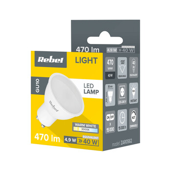 ZAR0562 . Λάμπα LED GU10 5W/230V 3000K Rebel
