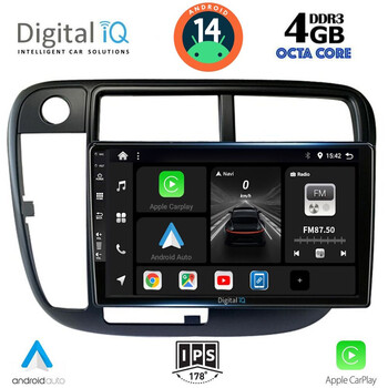 DIGITAL IQ BXF 6186_CPA CLIMA (9inc) MULTIMEDIA TABLET for HONDA CIVIC mod. 1995-2001