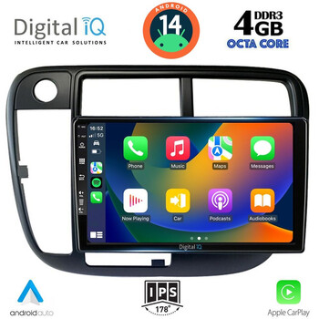 DIGITAL IQ BXF 6186_CPA CLIMA (9inc) MULTIMEDIA TABLET for HONDA CIVIC mod. 1995-2001