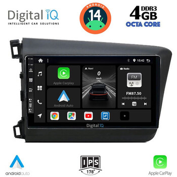 DIGITAL IQ BXF 61904D_CPA (9inc) MULTIMEDIA TABLET for HONDA CIVIC 4Doors mod. 2012-2016