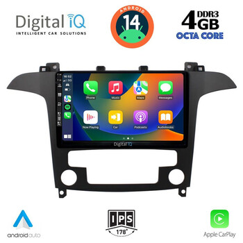 DIGITAL IQ BXF 6175_CPA CLIMA (9inc) MULTIMEDIA TABLET for FORD SMAX mod. 2006-2014