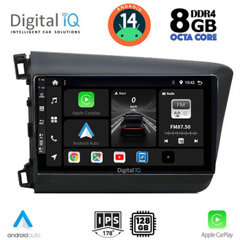 DIGITAL IQ BXF 71904D_CPA (9inc) MULTIMEDIA TABLET for HONDA CIVIC 4Doors mod. 2012-2016