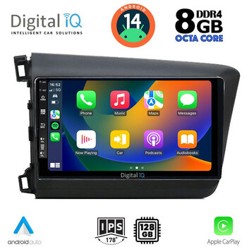 DIGITAL IQ BXF 71904D_CPA (9inc) MULTIMEDIA TABLET for HONDA CIVIC 4Doors mod. 2012-2016
