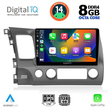 DIGITAL IQ BXF 7188_CPA (10inc) MULTIMEDIA TABLET for HONDA CIVIC 4D mod. 2006-2012