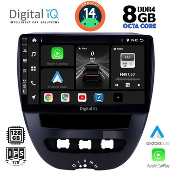 DIGITAL IQ BXF 7707_CPA (10inc) MULTIMEDIA TABLET for CITROEN C1-PEUGEOT 107-TOYOTA AYGO mod. 2005-2014
