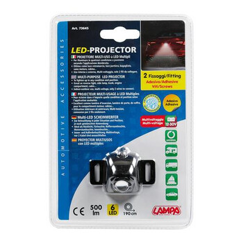 L7364.5 ΒΟΗΘΗΤΙΚΟ ΦΩΣ ΟΠΙΣΘΕΝ 12/24V 6LED 4W 500lm 6.000K LED-PROJECTOR 59x36x28mm ΛΕΥΚΟ ΦΩΣ ΑΔΙΑΒΡΟΧΟ