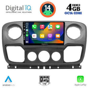DIGITAL IQ BXF 6463_CPAA (10inc) MULTIMEDIA TABLET for NISSAN NV400 - OPEL MOVANO - RENAULT MASTER mod. 2010-2020