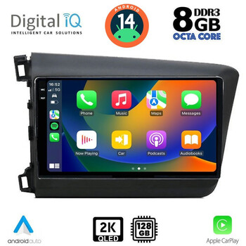 DIGITAL IQ BXF 81904D_CPAA (9inc) MULTIMEDIA TABLET for HONDA CIVIC 4Doors mod. 2012-2016