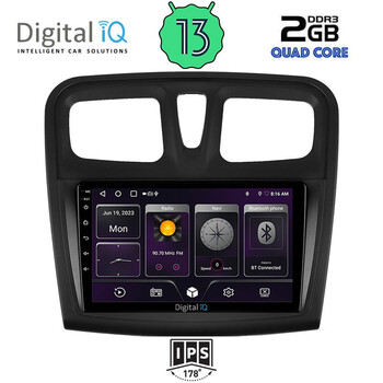 DIGITAL IQ BXB 1108SQ_GPS (9inc) MULTIMEDIA TABLET for DACIA LOGAN – SANDERO mod. 2012-2019