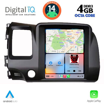 DIGITAL IQ BXF 6988_CPAA TESLA STYLE for HONDA CIVIC 4D mod. 2006-2012