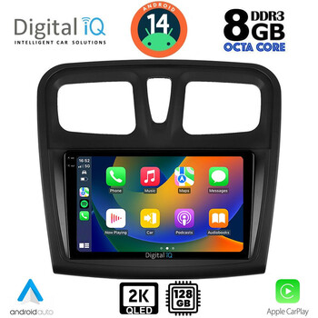 DIGITAL IQ BXF 8108SQ_CPAA (9inc) MULTIMEDIA TABLET for DACIA LOGAN – SANDERO mod. 2012-2019