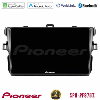 Pioneer sph-Pf97bt Series    Toyota Corolla 2007-2012 Multimedia Station 9 (Tablet Style) με Carplay &Amp; Android Auto u-sph-Ty0502
