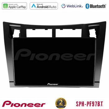 Pioneer sph-Pf97bt Series    Toyota Yaris Multimedia Station 9 (Tablet Style) (Μαύρο Χρώμα) με Carplay &Amp; Android Auto u-sph-Ty626b
