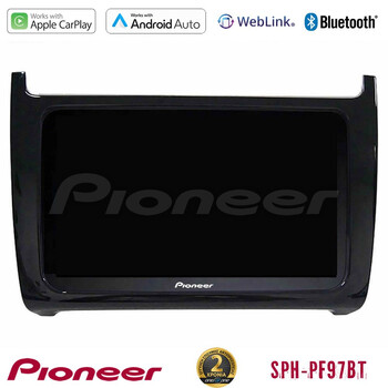 Pioneer sph-Pf97bt Series    vw Polo Multimedia Station 9 (Tablet Style) με Carplay &Amp; Android Auto u-sph-Vw6901bl