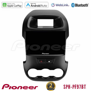 Pioneer sph-Pf97bt Series    Ford Ranger 2012-2016 Multimedia Station 9 (Tablet Style) με Carplay &Amp; Android Auto u-sph-Fd0591