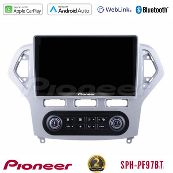 Pioneer sph-Pf97bt Series    Ford Mondeo 2007-2011 (Auto A/c) Multimedia Station 9 (Tablet Style) με Carplay &Amp; Android Auto u-sph-Fd0919ac