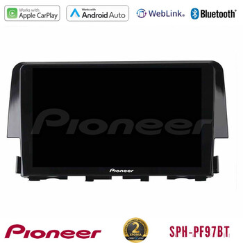 Pioneer sph-Pf97bt Series    Honda Civic 2016-2020 Multimedia Station 9 (Tablet Style) με Carplay &Amp; Android Auto u-sph-Hd0058