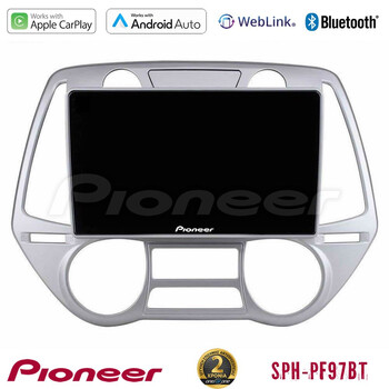 Pioneer sph-Pf97bt Series    Hyundai i20 2009-2012 Auto a/c Multimedia Station 9 (Tablet Style) με Carplay &Amp; Android Auto u-sph-Hy0709
