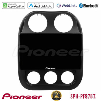 Pioneer sph-Pf97bt Series    Jeep Compass 2012-2016 Multimedia Station 9 (Tablet Style) με Carplay &Amp; Android Auto u-sph-Jp0076