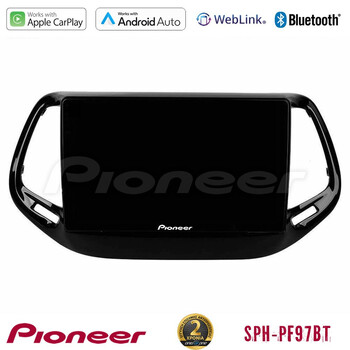 Pioneer sph-Pf97bt Series    Jeep Compass 2017&gt; Multimedia Station 9 (Tablet Style) με Carplay &Amp; Android Auto u-sph-Jp0143