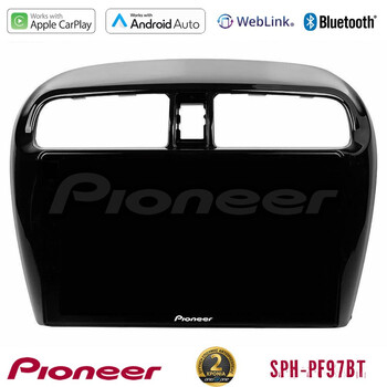 Pioneer sph-Pf97bt Series    Mitsubishi Space Star 2013-2016 Multimedia Station 9 (Tablet Style) με Carplay &Amp; Android Auto u-sph-Mt0602