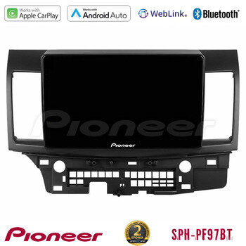 Pioneer sph-Pf97bt Series    Mitsubishi Lancer 2008 – 2015 Multimedia Station 9 (Tablet Style) με Carplay &Amp; Android Auto u-sph-Mt232