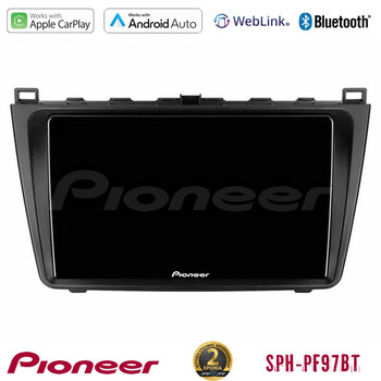 Pioneer sph-Pf97bt Series    Mazda 6 2008-2012 Multimedia Station 9 (Tablet Style) με Carplay &Amp; Android Auto u-sph-Mz0233