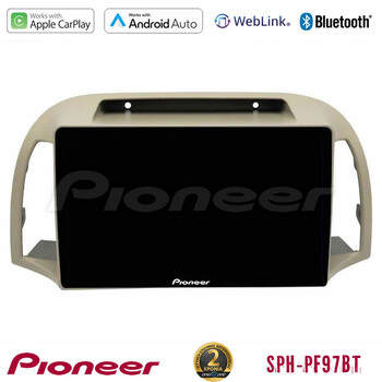 Pioneer sph-Pf97bt Series    Nissan Micra k12 2002-2010 Multimedia Station 9 (Tablet Style) με Carplay &Amp; Android Auto u-sph-Ns0012