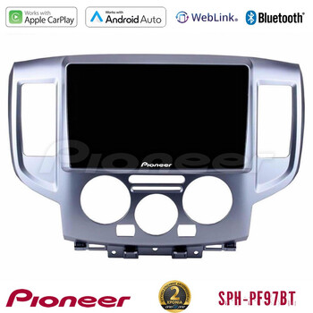 Pioneer sph-Pf97bt Series    Nissan Nv200 Multimedia Station 9 (Tablet Style) με Carplay &Amp; Android Auto u-sph-Ns391