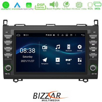Bizzar oem Mercedes A/b/sprinter/vito 8core Android12 4+64gb Navigation Multimedia Deckless 8 (Oem Style) u-px5-Mb16