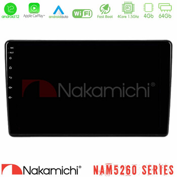 Nakamichi Nam5260 Series 4core Android12 4+64gb Alfa Romeo 159/brera/spider Navigation Multimedia Tablet 9 με Carplay & Android Auto u-n44-Ar2863