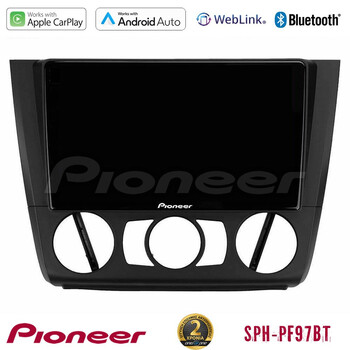 Pioneer sph-Pf97bt Series    bmw 1series E81/e82/e87/e88 (Manual A/c) Multimedia Station 9 (Tablet Style) με Carplay &Amp; Android Auto u-sph-Bm1011