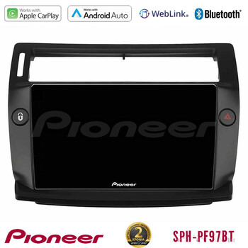 Pioneer sph-Pf97bt Series    Citroen c4 2004-2010 Multimedia Station 9 (Tablet Style) (Μαύρο Χρώμα) με Carplay &Amp; Android Auto u-sph-Ct0812b