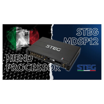 Steg ss-Dsp12 12 Channel dsp hi-fi Amplifier 12x80w @ 4 ohm e-gt-ss-Dsp12