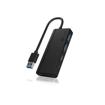 ICY BOX 3-PORT USB 3.2 HUB & CARD READER