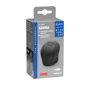 L0605.7 ΚΑΛΥΜΜΑ ΓΙΑ ΠΟΜΟΛΟ ΤΑΧΥΤΗΤΩΝ GAMMA BLACK ΣΙΛΙΚΟΝΗΣ UNIVERSAL ΜΑΥΡΟ ΜΕ 6 ΤΑΧΥΤΗΤΕΣ​ LAMPA - 1 ΤΕΜ.