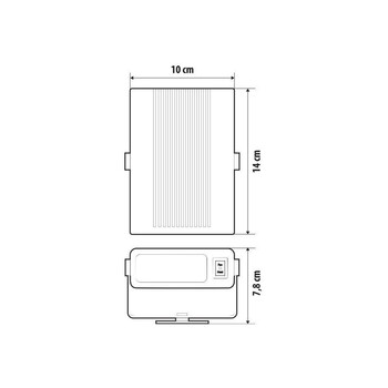 L9711.9 ΑΕΡΟΘΕΡΜΟ / ΑΝΕΜΙΣΤΗΡΑΣ 24V/150w ΓΙΑ ΨΥΧΡΟ / ΘΕΡΜΟ ΑΕΡΑ ΚΕΡΑΜΙΚΗΣ ΘΕΡΜΑΝΣΗΣ  ΜΕ ΚΑΛΩΔΙΟ 140cm 140x100x78 LAMPA -1 ΤΕΜ.