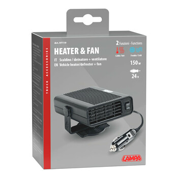 L9711.9 ΑΕΡΟΘΕΡΜΟ / ΑΝΕΜΙΣΤΗΡΑΣ 24V/150w ΓΙΑ ΨΥΧΡΟ / ΘΕΡΜΟ ΑΕΡΑ ΚΕΡΑΜΙΚΗΣ ΘΕΡΜΑΝΣΗΣ  ΜΕ ΚΑΛΩΔΙΟ 140cm 140x100x78 LAMPA -1 ΤΕΜ.