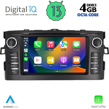 DIGITAL IQ MSG 428_CPA (7” DECK) MULTIMEDIA SYSTEM for TOYOTA AURIS mod. 2007-2012