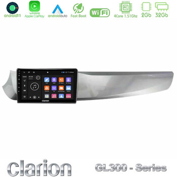 Clarion Gl300 Series Alfa Romeo Giulietta 2010-2014 4core Android11 2+32gb Navigation Multimedia Tablet 9 με Carplay &Amp; Android Auto u-gl3-Ar1799